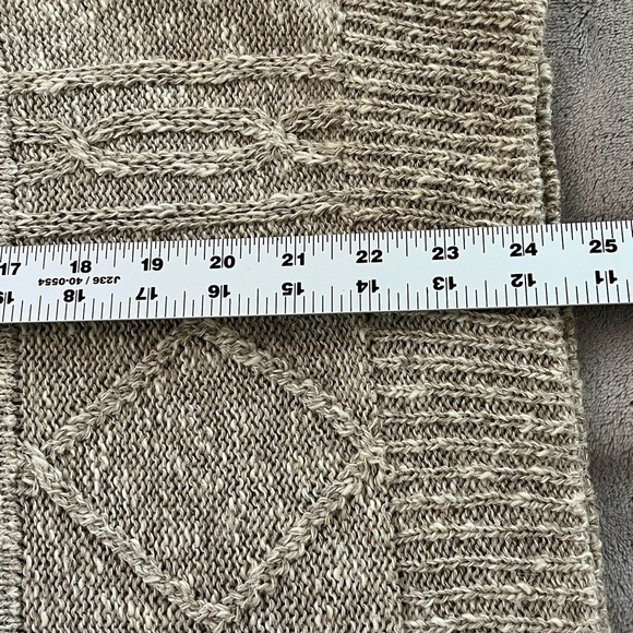 Vintage Bonner of Ireland Hand Loomed Linen Cotton Blend Knit Sweater Neutral - Picture 14 of 14
